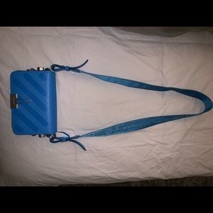 RARE Blue Off-White Binder Clip Bag